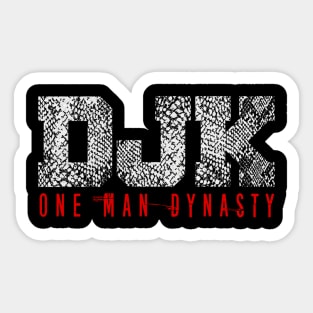 DJK "One Man Dynasty" shirt Sticker